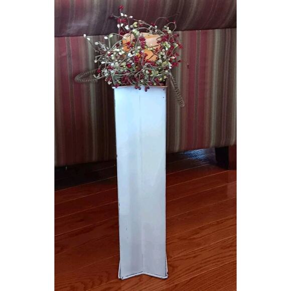 Metal Gift Bag Candle Holder Christmas Decor Live Laugh Love Holiday 16"H - Picture 3 of 16